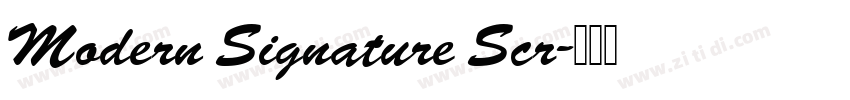 Modern Signature Scr字体转换